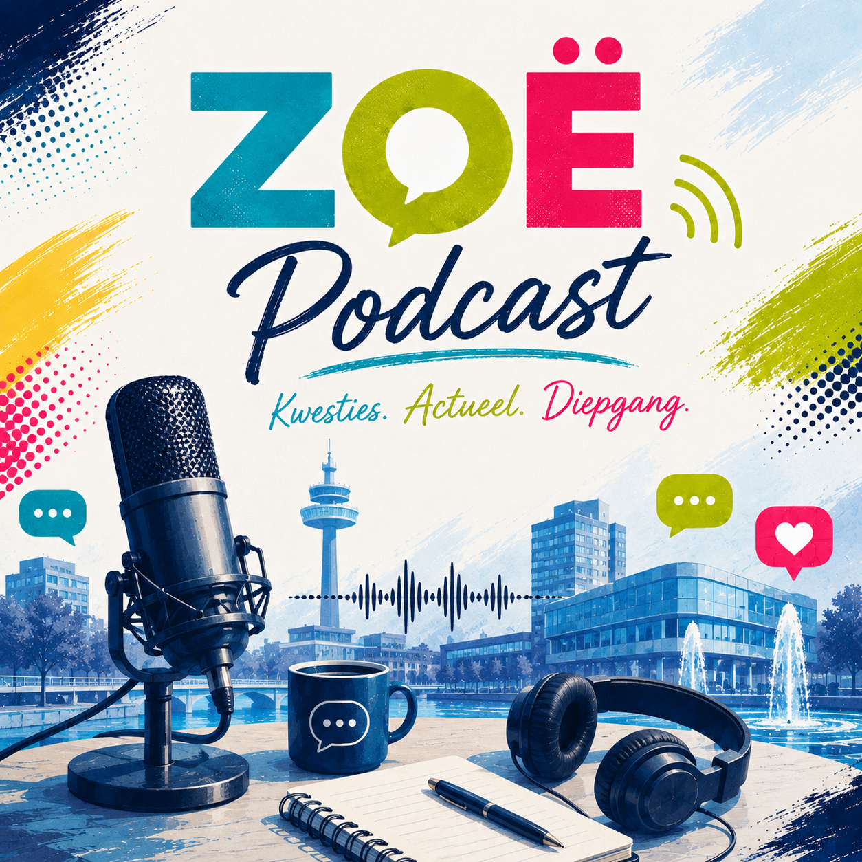 Artwork voor ZOË Podcast met de onderregel Kwesties. Actueel. Diepgang.